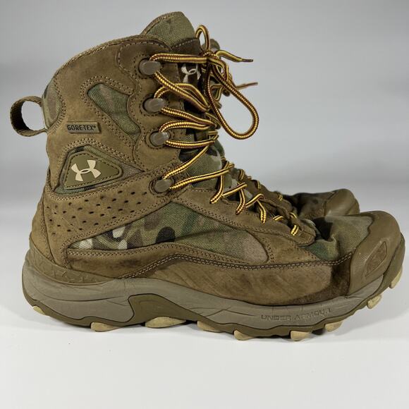 Under Armour Other - Under Armour Boots Mens Size 11.5 Green/Brown Camo Hunting Hiking